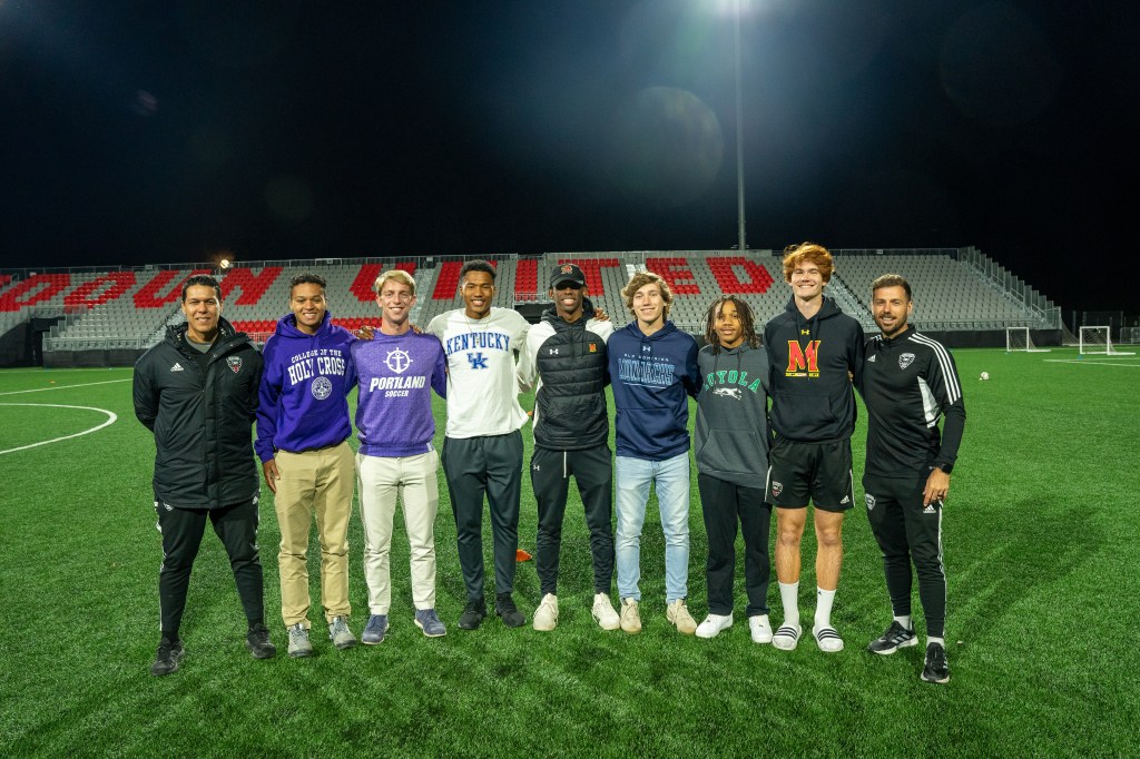 Boys DMV College Commitments-D.C. United Academy